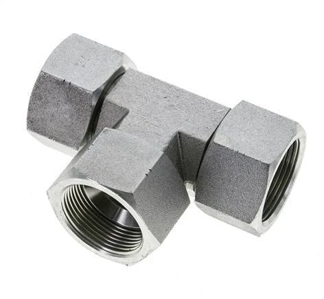 JIC Tee Fitting UN 1-5/8''-12 (Dash Size 20) Female Steel 140bar (1967.0psi)