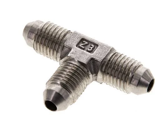JIC Tee Fitting UNF 7/16''-20 (Dash Size 4) Male Stainless steel 310bar (4355.5psi)