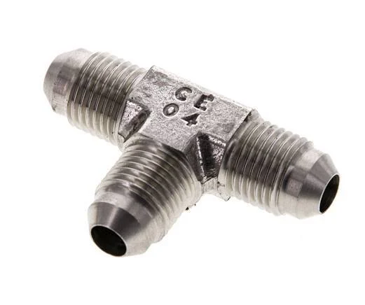 JIC Tee Fitting UNF 1/2''-20 (Dash Size 5) Male Stainless steel 275bar (3863.75psi)