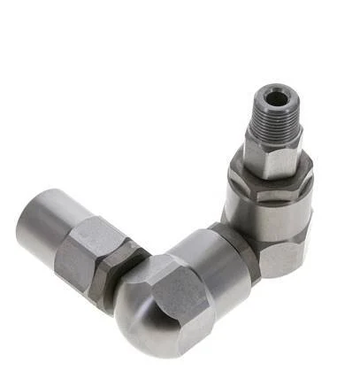 Swivel Joint 3/8'' Male R x Female Rp Z-shape Steel NBR 350bar (4917.5psi)