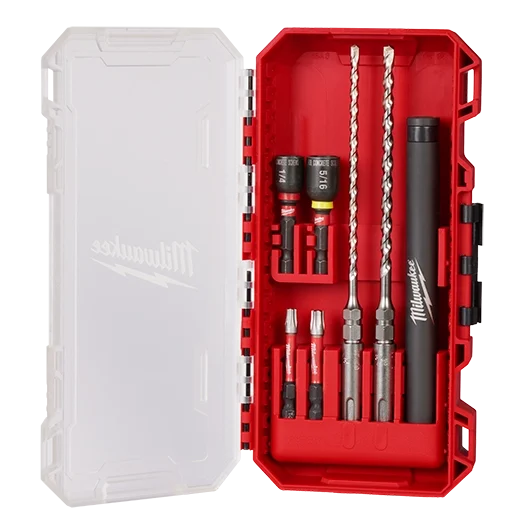 7pc. SDS Plus M/2™ 2-Cutter Concrete Screw Install Kit