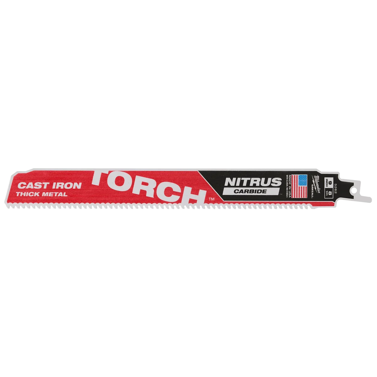 9" 8TPI The TORCH™ for CAST IRON with NITRUS CARBIDE™ 1PK