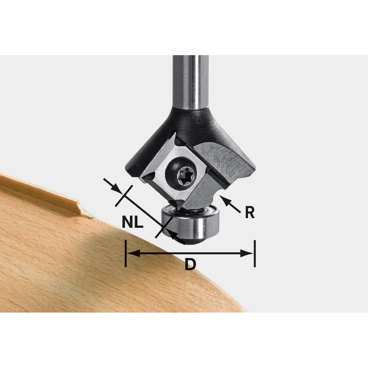 Festool 499809 Radius Router Bit 2mm