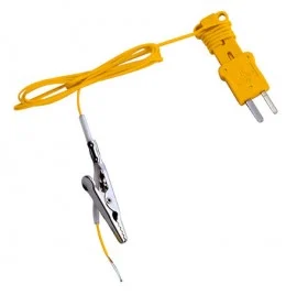 Fieldpiece ATA1 Type-K Thermocouple with alligator clip