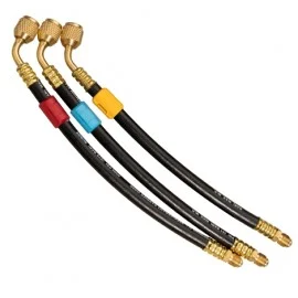 Fieldpiece HR3X Open Valves Refrigerant Hose Extension Set, 1/4", 3-pack