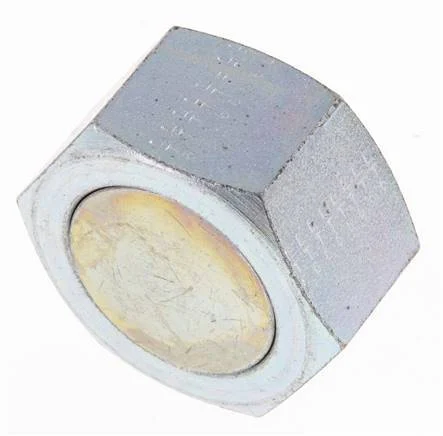 UN 1-11/16''-12 Zinc plated Steel End cap ORFS 250 Bar