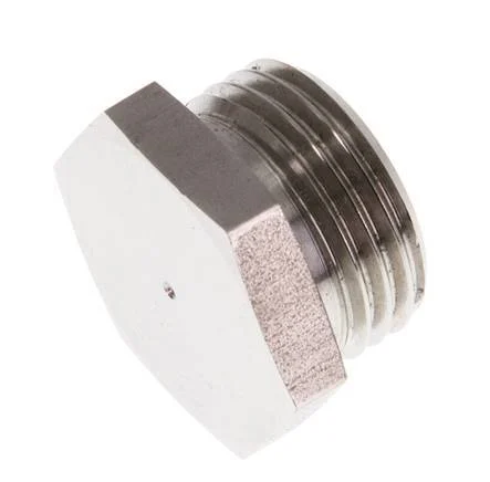 G 1/2'' Stainless steel Closing plug with Outer Hex 40 Bar