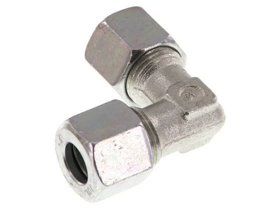 10L Zinc plated Steel 90 deg Elbow Cutting ring 315 Bar DIN 2353