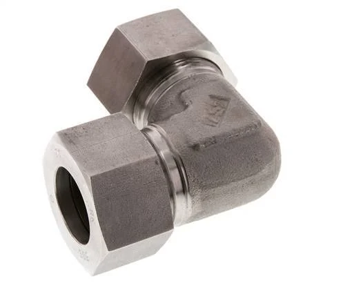30S Stainless steel 90 deg Elbow Cutting ring 400 Bar DIN 2353