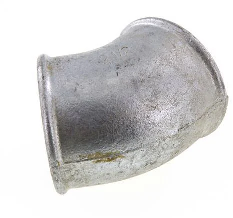 Rp 2 1/2'' Zinc plated Cast iron 45 deg Elbow Fitting 25 Bar