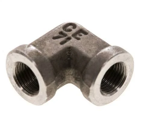 1/8'' NPT Stainless steel 90 deg Elbow Fitting 345 Bar - Hydraulic
