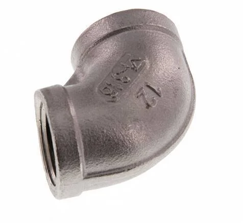 1/2'' NPT Stainless steel 90 deg Elbow Fitting 16 Bar