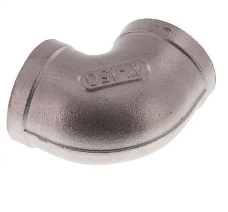 Rp 1'' Stainless steel 90 deg Elbow Fitting 10 Bar