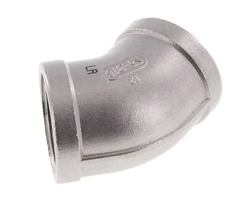 Rp 1 1/4'' Stainless steel 45 deg Elbow Fitting 16 Bar