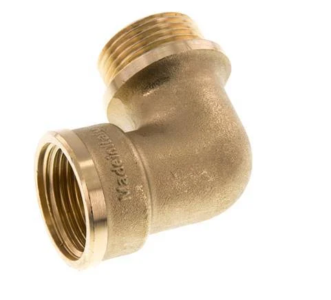 G 1'' F/M Brass 90 deg Elbow Fitting 16 Bar