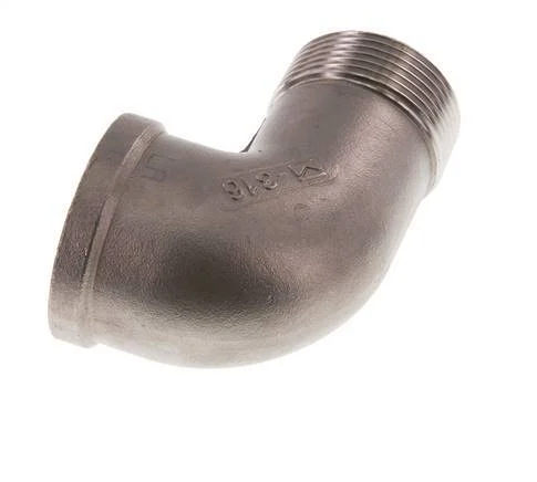 Rp 1 1/4'' x R 1 1/4'' F/M Stainless steel 90 deg Elbow Fitting 16 Bar