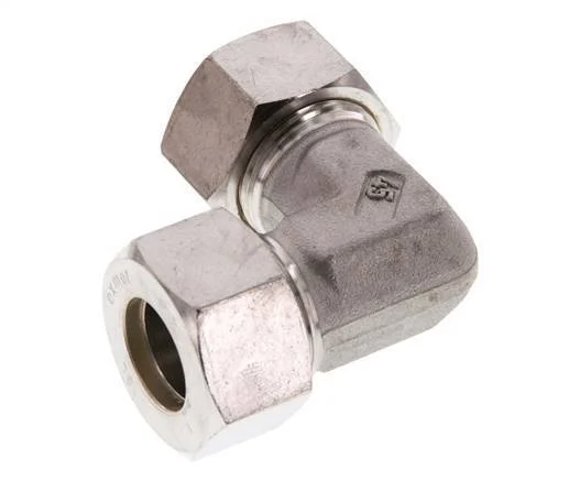 18L Stainless steel 90 deg Elbow Compression Fitting 315 Bar DIN 2353
