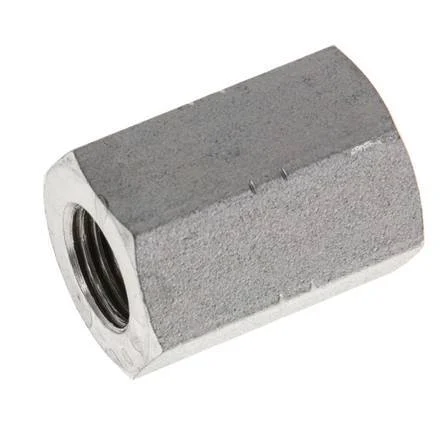 1/4'' NPT x 3/8'' NPT Zinc plated Steel Socket 210 Bar - Hydraulic