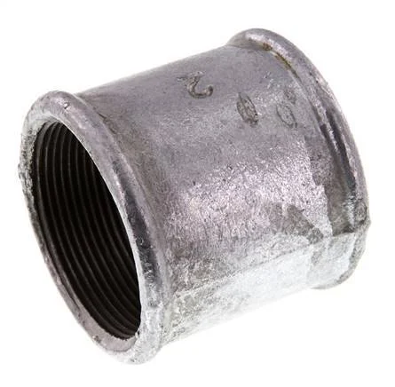 Rp 2'' Zinc plated Cast iron Round Socket 25 Bar