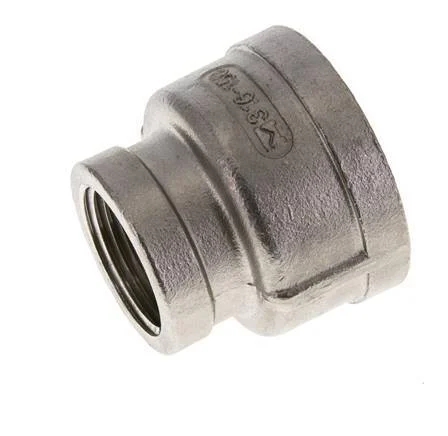 1 1/2'' NPT x 1'' NPT Stainless steel Round Socket 16 Bar