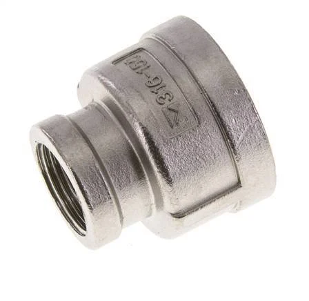 1 1/4'' NPT x 3/4'' NPT Stainless steel Round Socket 16 Bar