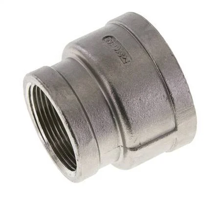 2'' NPT x 1 1/2'' NPT Stainless steel Round Socket 16 Bar