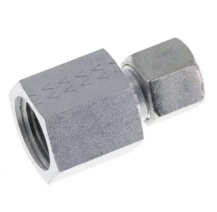 G 1/2'' x 10L Zinc plated Steel Straight Cutting Ring 315 Bar DIN 2353