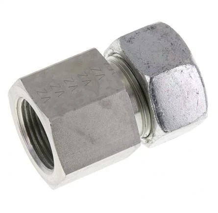G 3/4'' x 22L Zinc plated Steel Straight Cutting Ring 160 Bar DIN 2353