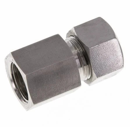 G 1/2'' x 15L Stainless steel Straight Cutting Ring 315 Bar DIN 2353