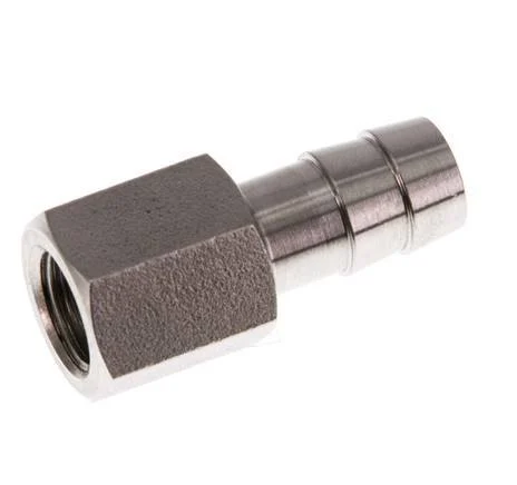 G 1/8'' x 9mm Stainless steel Hose barb 40 Bar