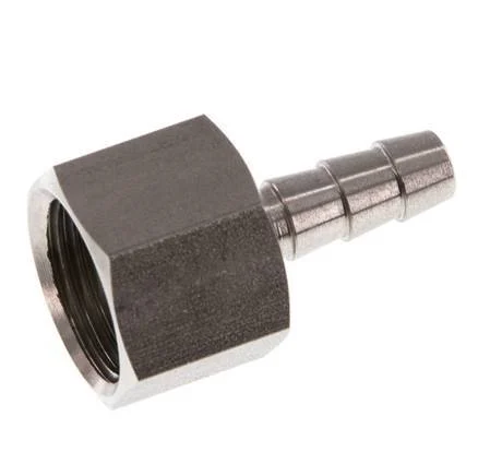 G 3/8'' x 6mm Stainless steel Hose barb 40 Bar
