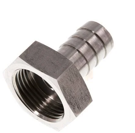 G 1'' x 19mm Stainless steel Hose barb 40 Bar