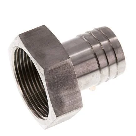 G 1 1/2'' x 32mm Stainless steel Hose barb 40 Bar