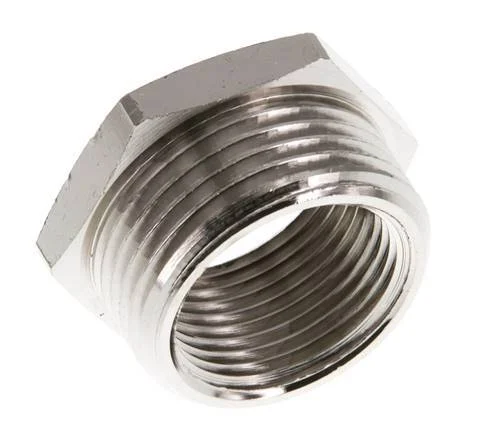 G 3/4'' x G 1'' F/M Nickel plated Brass Reducing Ring 16 Bar
