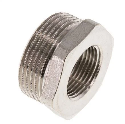 G 3/4'' x G 1 1/4'' F/M Nickel plated Brass Reducing Ring 16 Bar