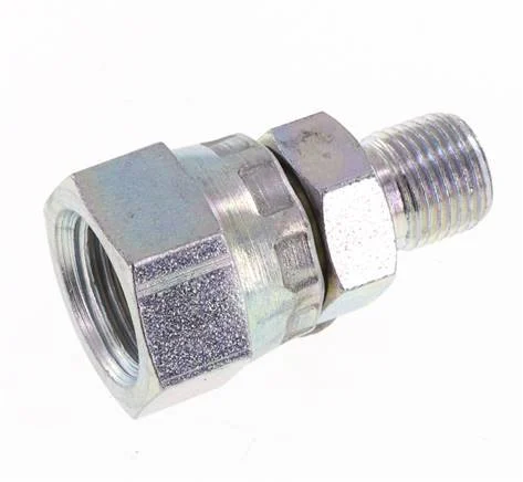 G 1/4'' x G 1/8'' F/M Zinc plated Steel Reducing Adapter 400 Bar - Hydraulic