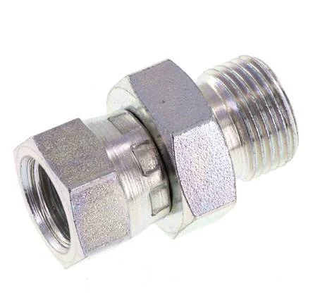 G 1/4'' x G 3/8'' F/M Zinc plated Steel Reducing Adapter 325 Bar - Hydraulic