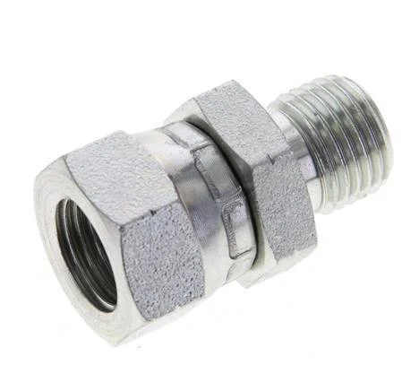 G 1/4'' F/M Zinc plated Steel Reducing Adapter 350 Bar - Hydraulic [2 Pieces]