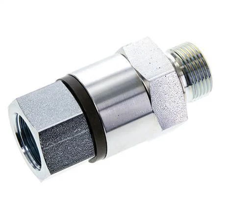 G 3/4'' F/M Zinc plated Steel Swivel Joint 400 Bar - Hydraulic - High-pressure