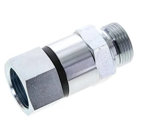 G 1'' F/M Zinc plated Steel Swivel Joint 400 Bar - Hydraulic - High-pressure