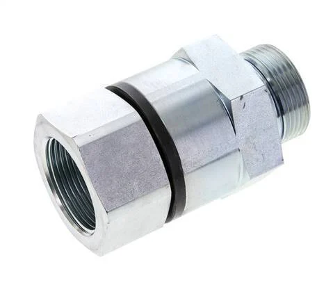 G 1 1/4'' F/M Zinc plated Steel Swivel Joint 400 Bar - Hydraulic - High-pressure