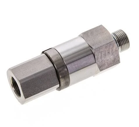 G 3/8'' F/M Stainless steel Swivel Joint 250 Bar - Hydraulic - High-pressure