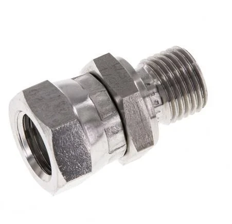 G 1/4'' F/M Stainless steel Reducing Adapter 350 Bar - Hydraulic