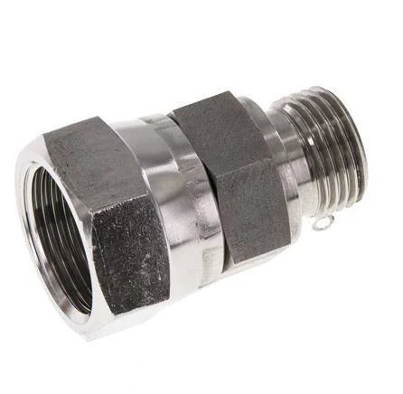 G 3/4'' x G 1/2'' F/M Stainless steel Reducing Adapter 175 Bar - Hydraulic