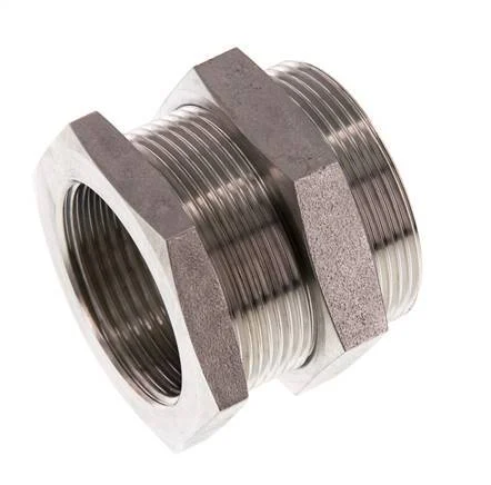 G 1 1/4'' x M49x2 F/M Stainless steel Bulkhead Fitting 40 Bar