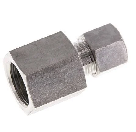 G 1/2'' x 10L Stainless steel Straight Compression Fitting 315 Bar DIN 2353