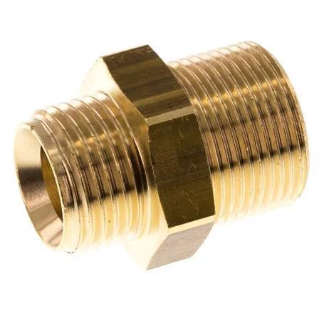 M24x1.5 x G 1/2'' Brass Double Nipple 16 Bar