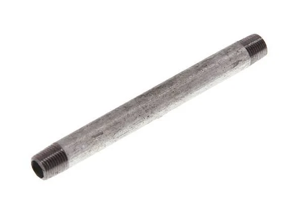 R 1/8'' Zinc plated Steel Double Pipe Nipple 50 Bar DIN 2982 - 100mm