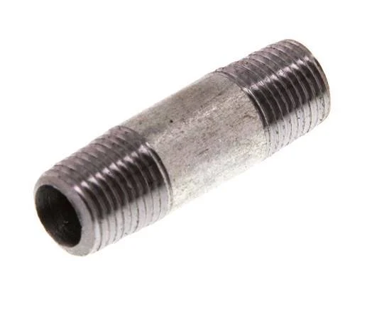 R 1/8'' Zinc plated Steel Double Pipe Nipple 50 Bar DIN 2982 - 30mm