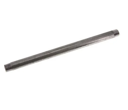 R 3/8'' Zinc plated Steel Double Pipe Nipple 50 Bar DIN 2982 - 250mm